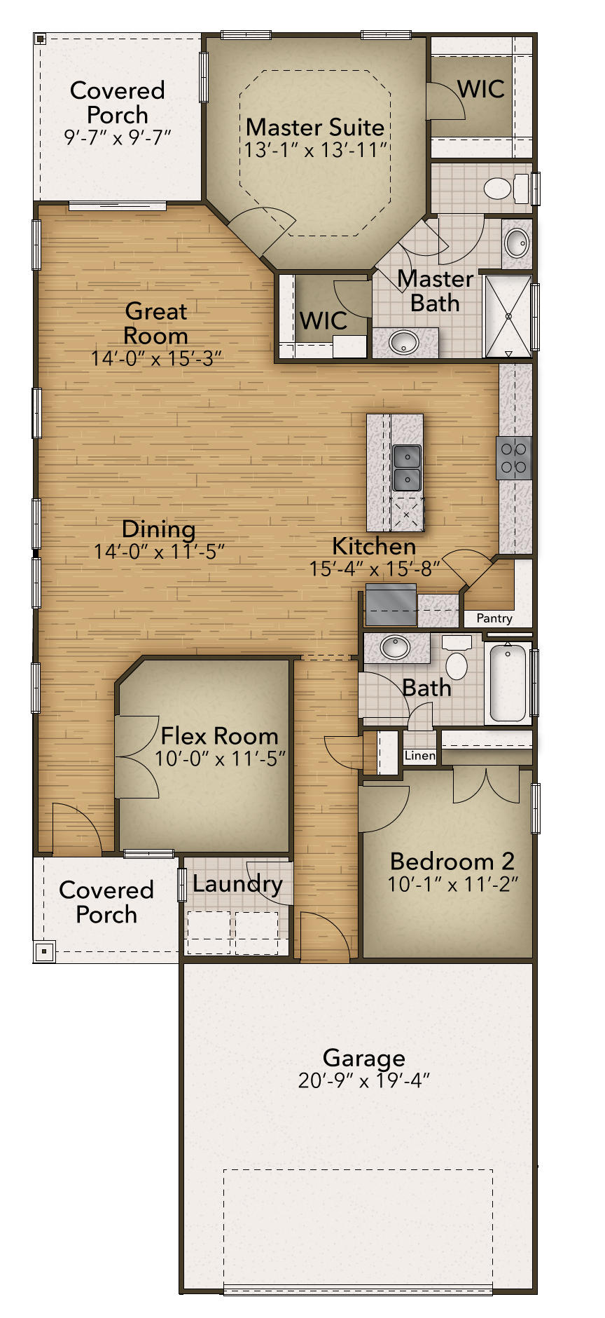The Orchid New Home Floor Plan