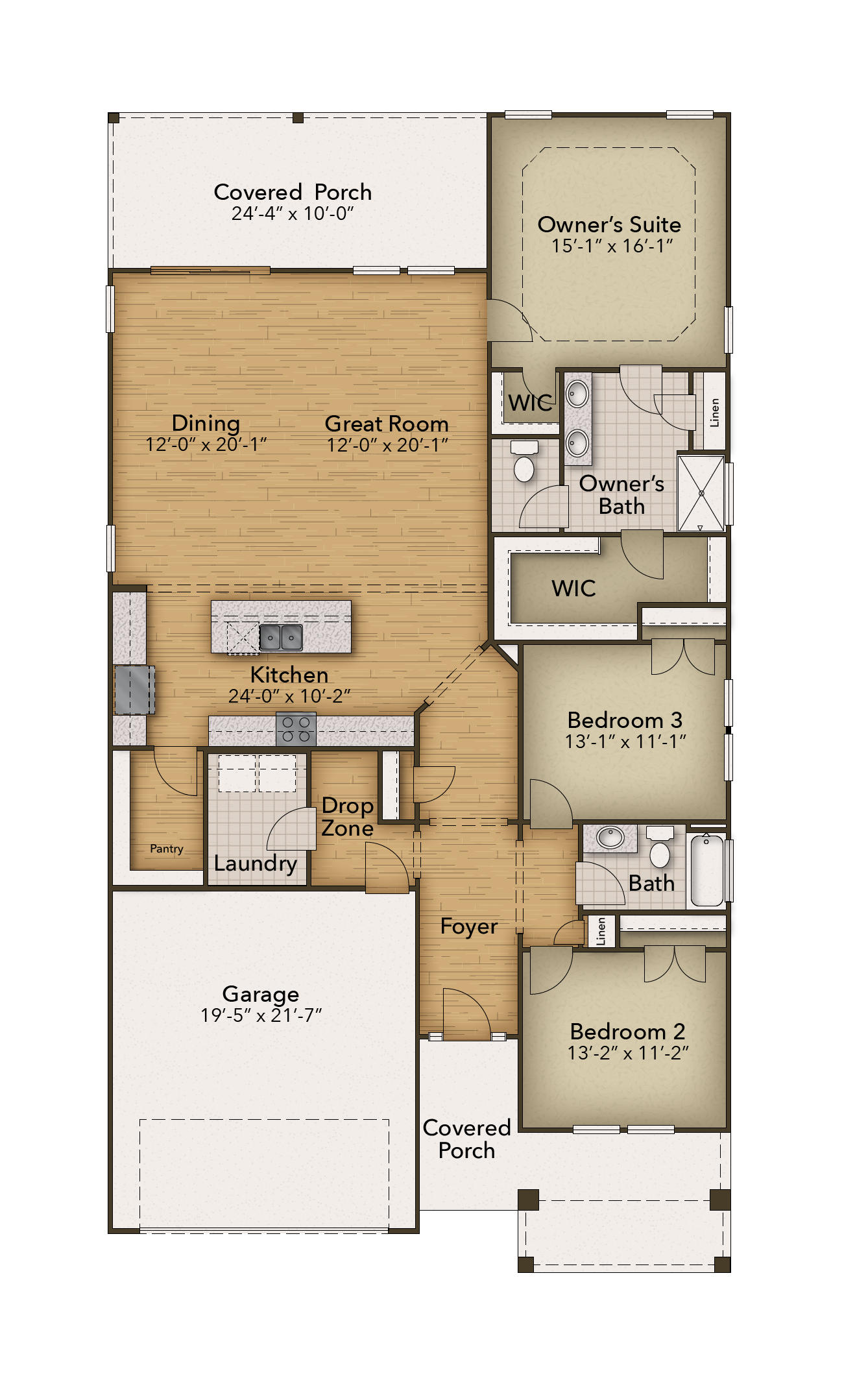 The Longboard New Home Floor Plan