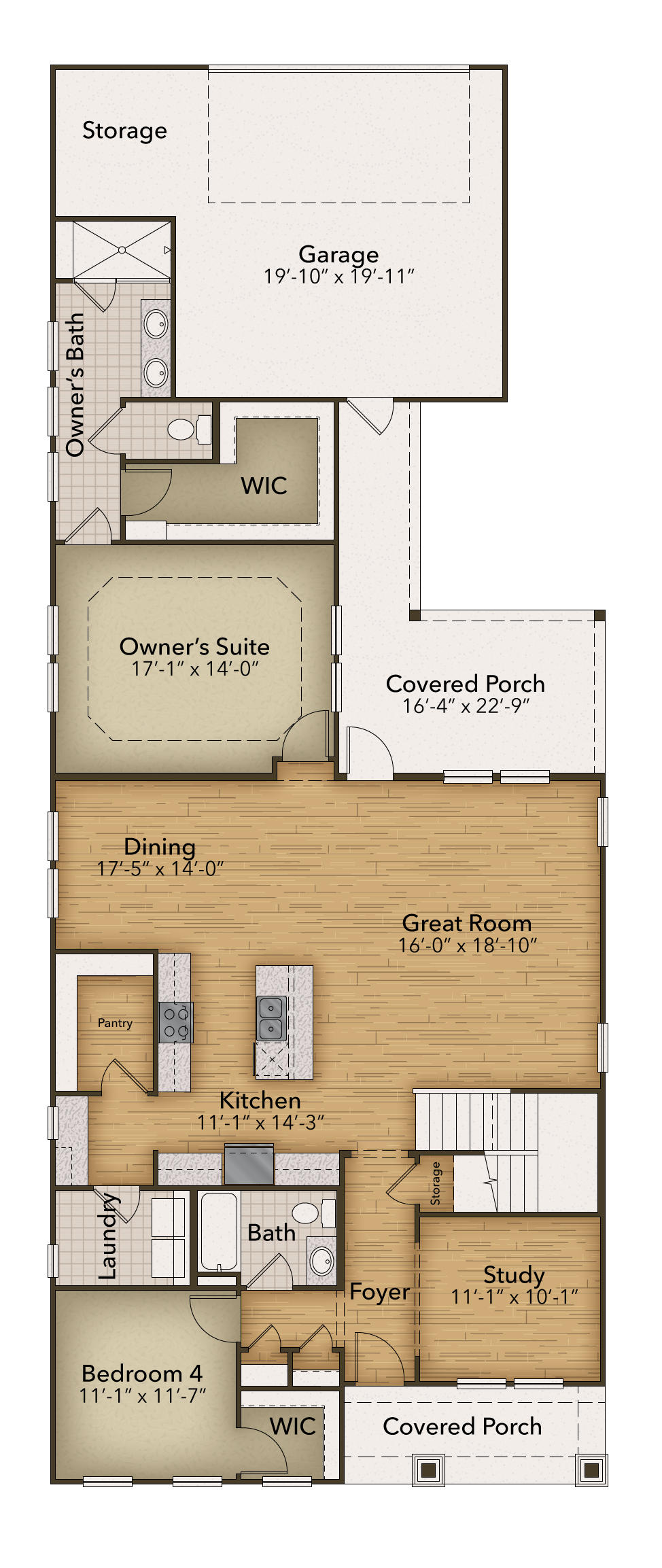The Bayview New Home Floor Plan