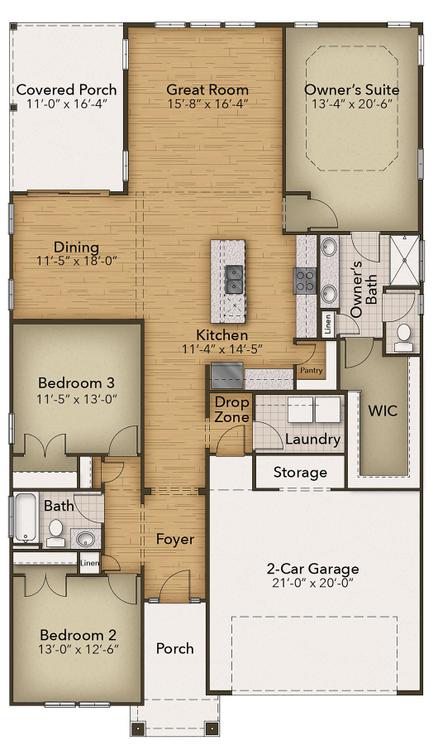 The Newberry New Home Floor Plan