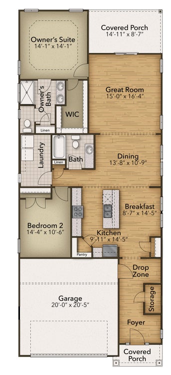 The Jasmine Home with 2 Bedrooms